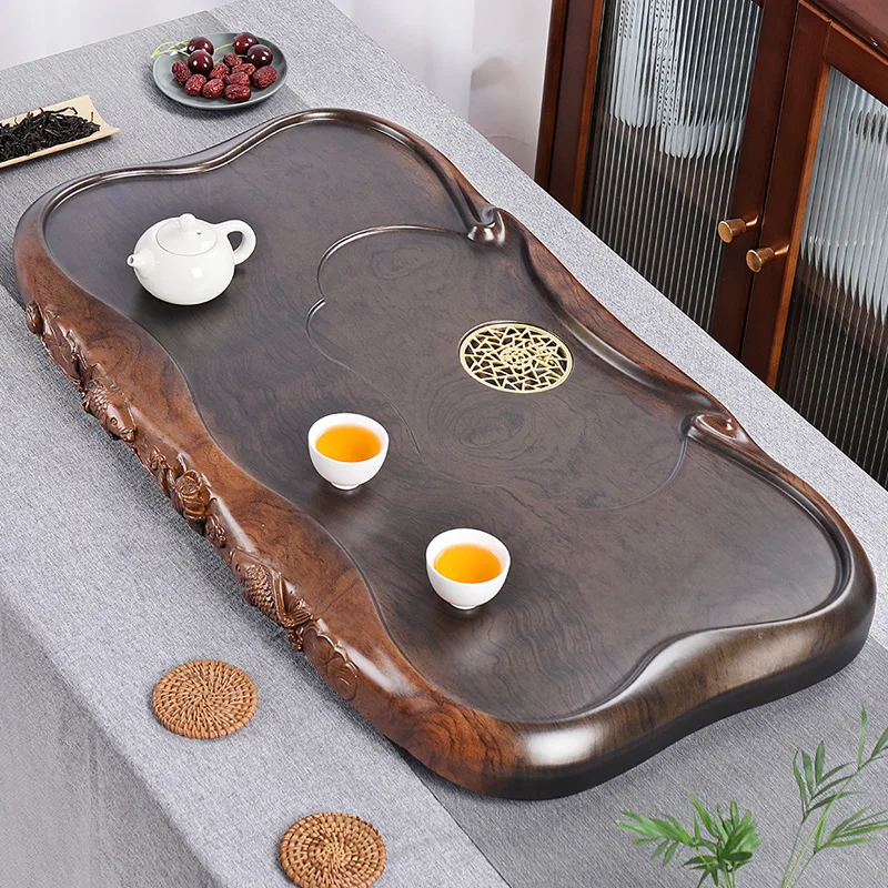 

wooden coffeeware tea tray luxury office drainage plate kitchen tea tray serving long living room Dining bandejas home products