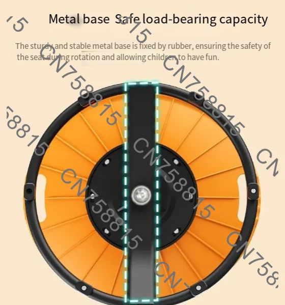 Spin Seat for Kids' Body Coordination & Interactive Play，Rotating Sensory Chair,Vestibular Balance Training Tool