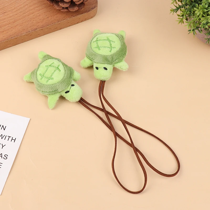 Cute Cartoon Turtle Plush Doll Pendant Fluffty Little Animals Turtle Stuffed Doll Key Chain Girl Backpack Pendant