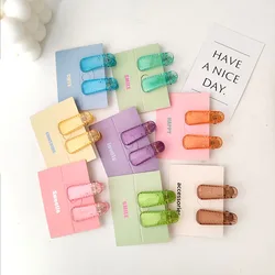 2pc Fashion Cute Bright Color BB Hairpin Hair Side Clips for Girls Women Kids Childs Ladies Gift Party Hair Accessories