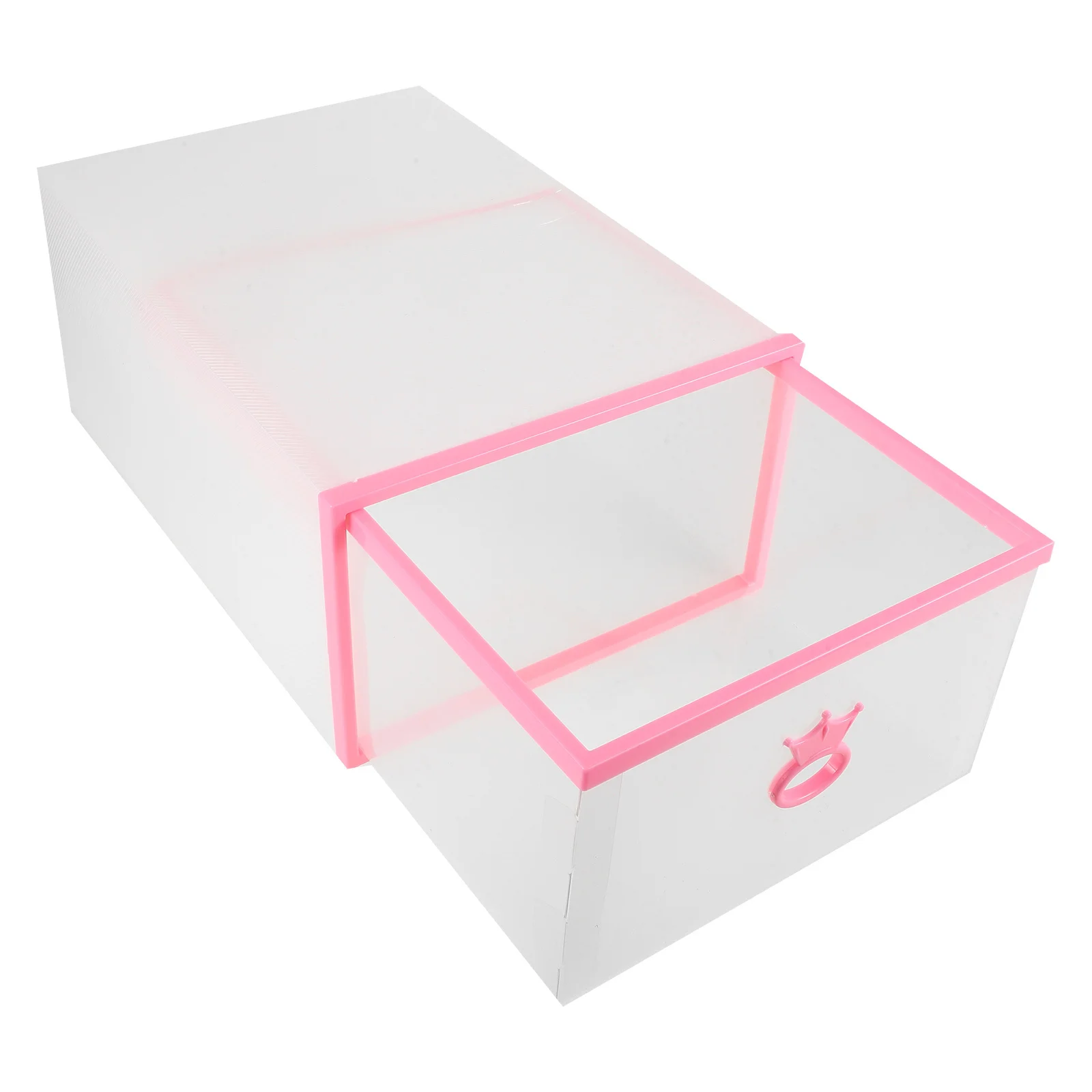 

Foldable Thickened Transparent Plastic Shoe Box Storage Container Drawer-Style Large Capacity Shoes Organizer Storage Bin