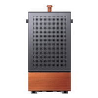 JONSBO T7 Chassis Aluminum Case Handle Walnut Veneer Compatible with ATX Power Supplies MATX Computer Chassis
