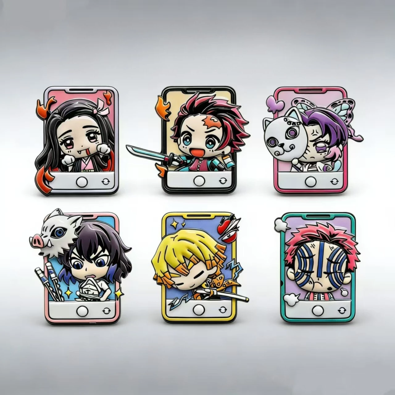 

Demon Slayer Anime Brooch Japanese Cartoon Q-version Alloy Badge for Male and Female Students Clothing Bag Collection Decoration