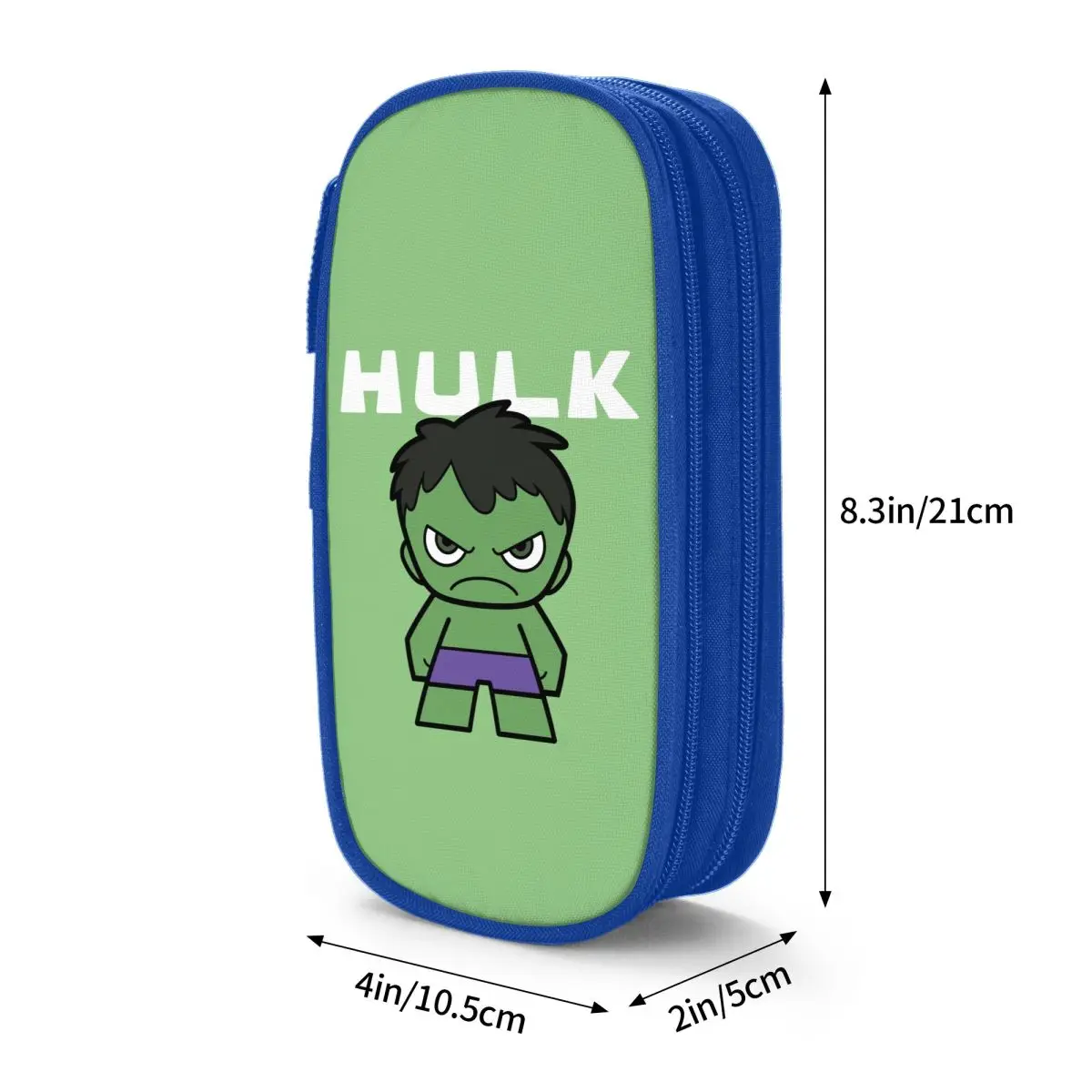 Imagem -06 - Cute Mini Hulk Pencil Case Fun Pen Holder Bags Estudante Grande Armazenamento Presente de Material Escolar Caixa de Lápis