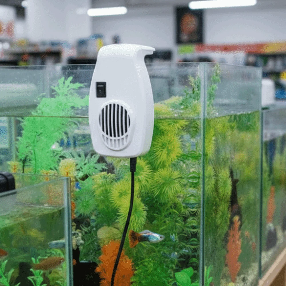 

Wall Mount Fish Tank Cooling Fan Low Noise Energy Efficient Aquarium Chiller Fan Quiet Operation Aquarium External Fan Fishbowl