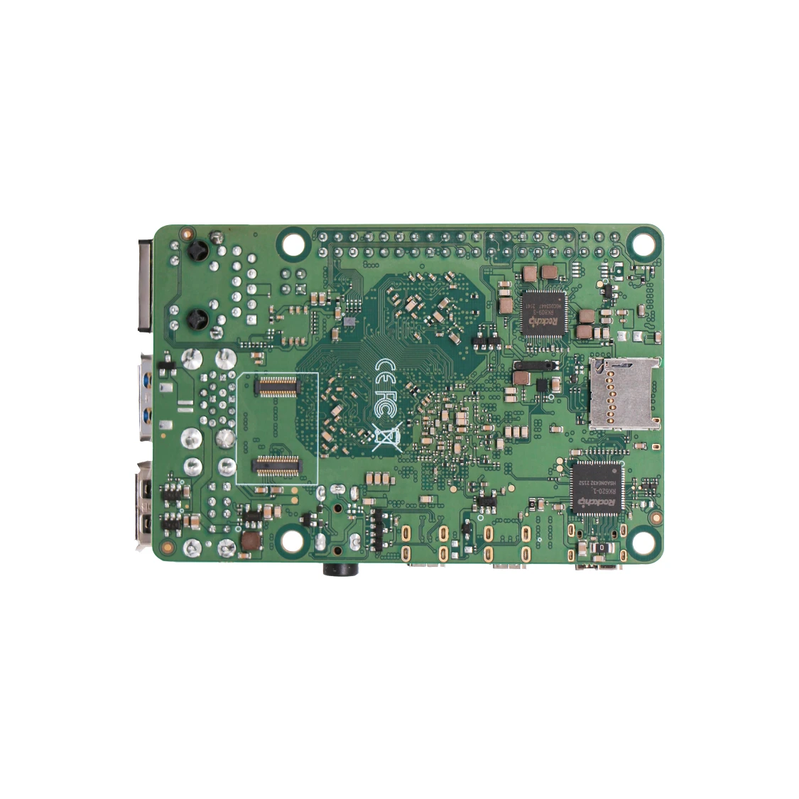 TopElec Radxa Rock 4c+,hdmi With 4k Output, Rk3399-t, 6-core Cpu Sbc, Wifi 5 And Gigabit Ethernet, Single Board Computer