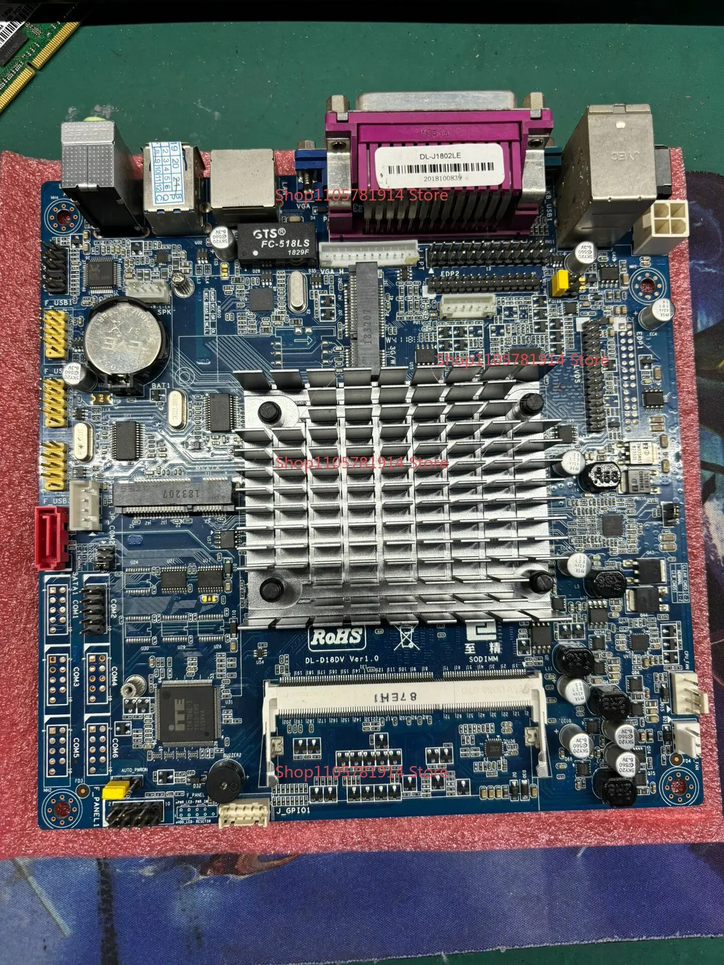For DL-J1802CE V1.0 Industrial Computer Small Main Board J1800 Processor EDP Interface