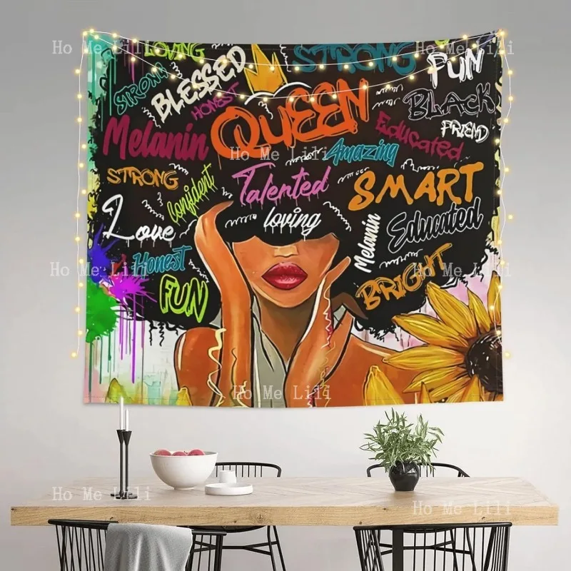 

Maynofu African Black Woman Tapestry Retro Hanging Aesthetic Wall Tapestries For Bedroom Dorm Living Room