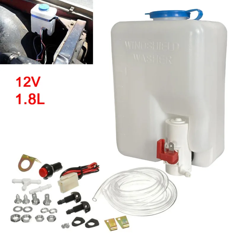 1.5L Windshield Washer Bottle Multi-purpose Fluids Reservoir For Vehicle