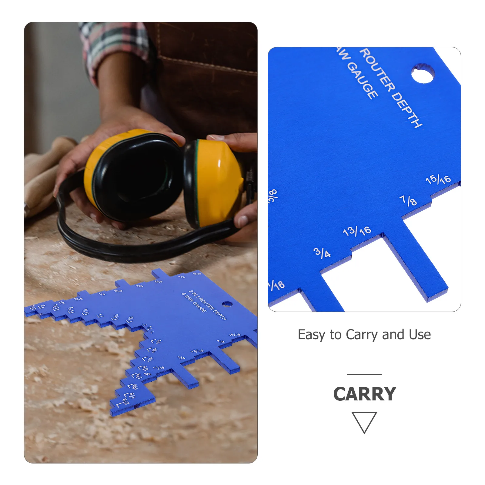 

2-in-1 Woodworking Gauge Tool High Precision Measurement Circular Saw Carving Machine Portable Lightweight Durable Easy