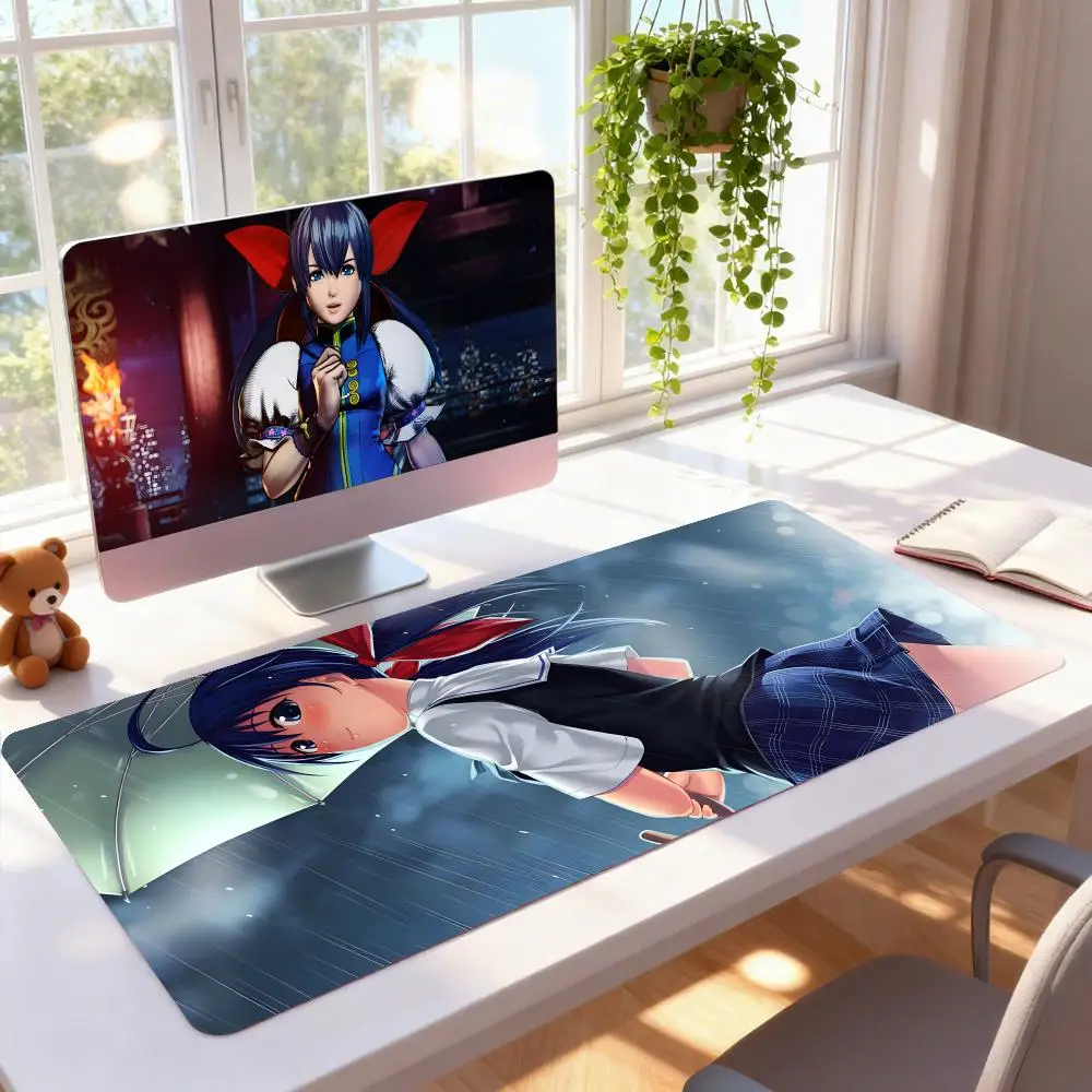 

Fatal Fury Hotaru Futaba Mouse Pad Rubber Computer Laptop Official Game Super Colored Print Aesthetic Pretty Fashion Luxury Mat