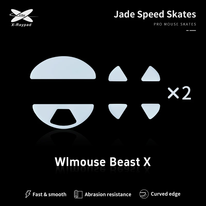 Xraypad Jade Skates for BEAST X Wireless Gaming Mouse – WLmouse  BEAST X Mouse Foot Sticker mouse feet X-raypad