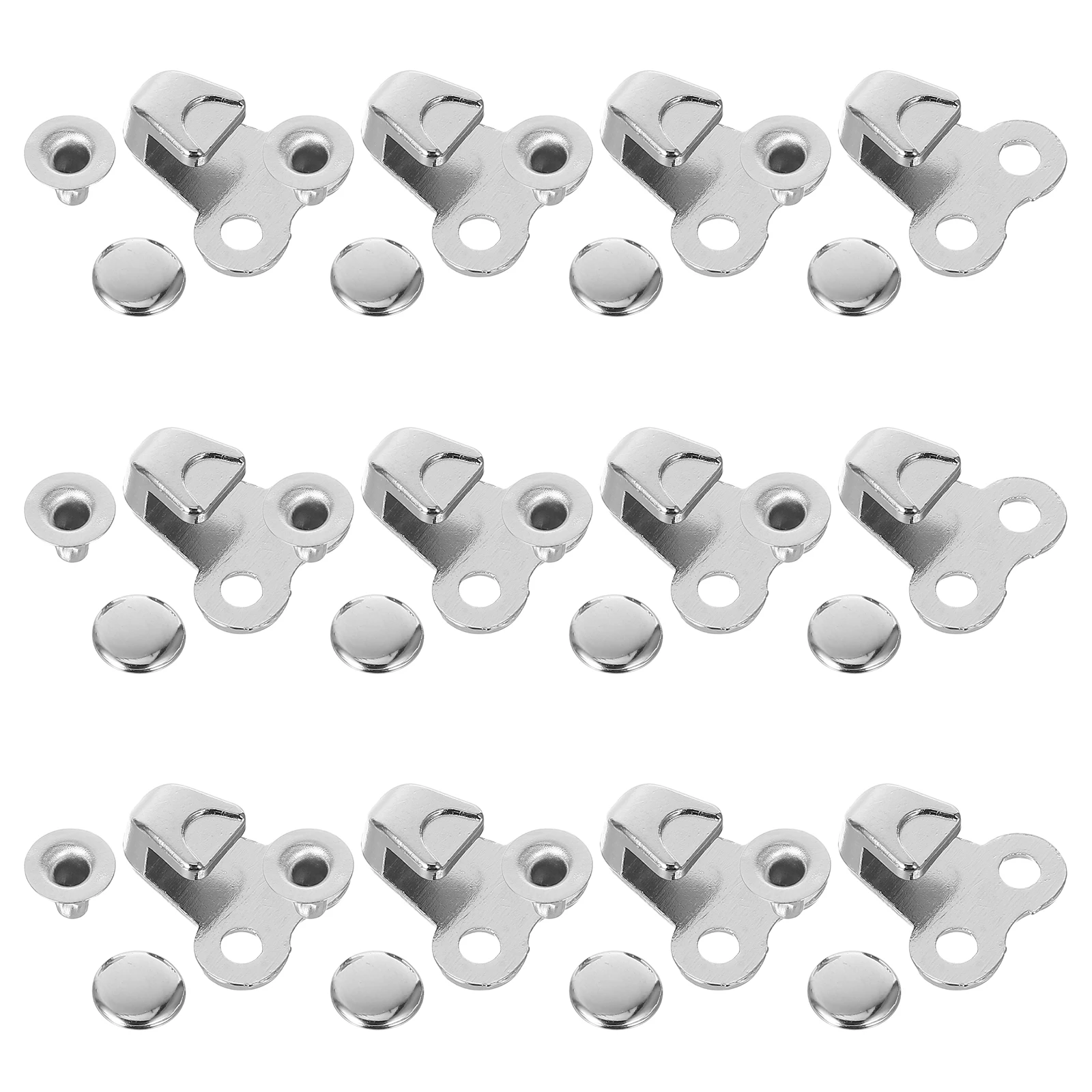 

20 Pcs Shoe Repair Rivets Boots Eyelet Hook Buckle Hooks Replacement Kits Alloy