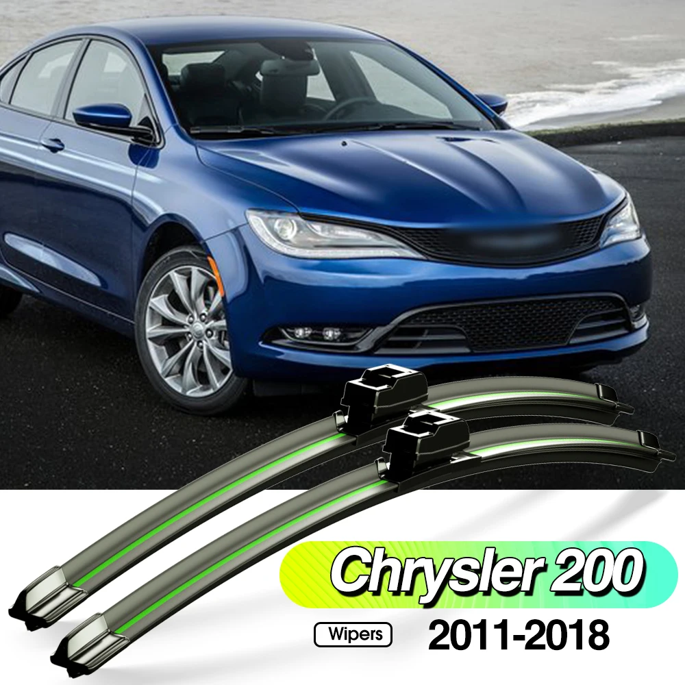 

For Chrysler 200 2011-2018 2pcs Front Windshield Wiper Blades Windscreen Window Accessories 2013 2014 2015 2016 2017