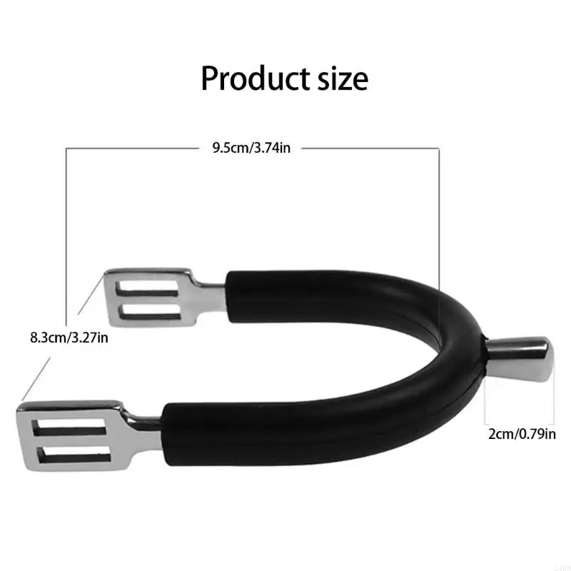 مصد الحصان حفز استبدال المطاط مغطى كاوبوي الغربية حفز رجالي حبل حفز معدات المنافسة 24BD