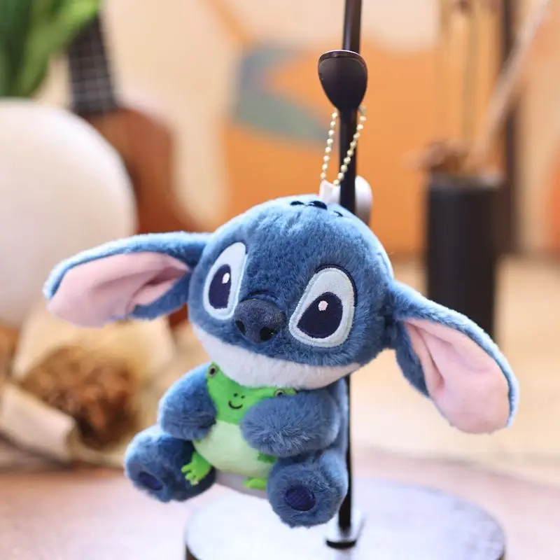 15cm Anime Postać Stitch Kawaii Kreatywna Pluszowa Zabawka Brelok Zawieszka Urocza Lalka Wypełnienie Bawełną PP Dekoracja Opakowania Prezent