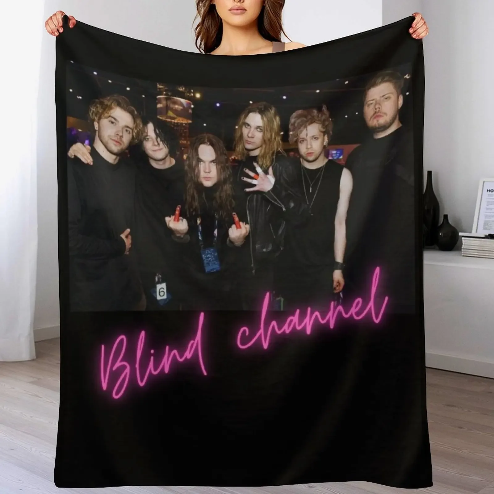 Blind Channel Throw Blanket Bed linens Luxury Thicken manga Blankets