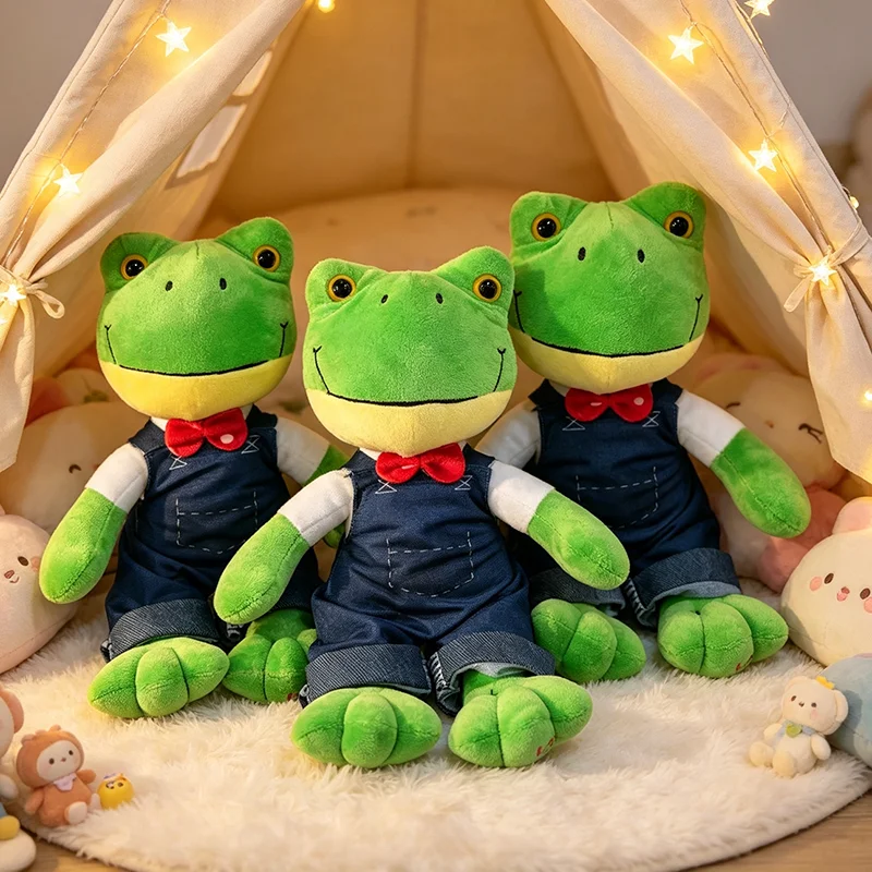25cm Magic Expression Frog Plush Toy Lonely Long Legged Frog Soft Plush Stuffed Doll Couple Toy Bedroom Display Ornament Gifts
