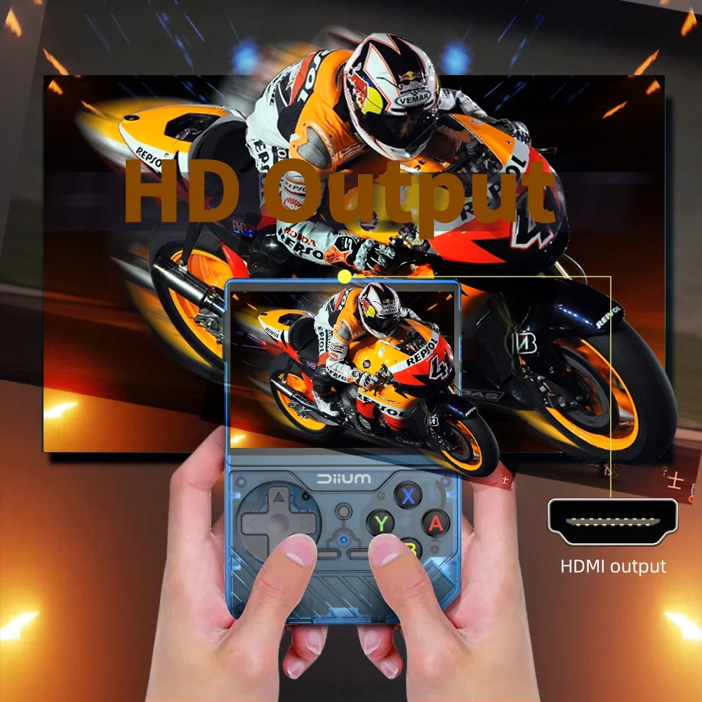 

D008 Handheld Game Console Video Game Consoles Open Linux System 3.5 Inch IPS Screen 32Bit ARM Cotex-A7 2500mAh Gifts D007 Plus