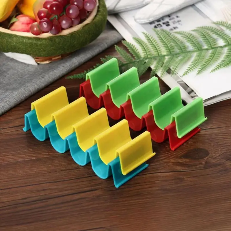 Wave Shape Taco Holders Mexican Food Tray Rack Pizza Hot Dog Tortilla Pancake Stand Holder Multifunction Kitchen Supplies