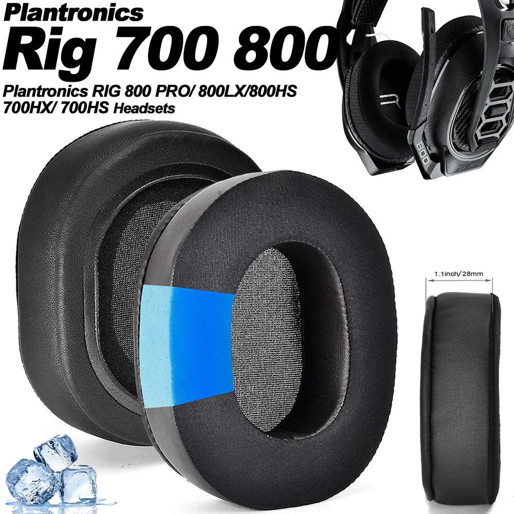 Earphone pads For Plantronics RIG 800 PRO/ 800LX/800HS 700HX/ 700HS replacement Earpads headphones Earmuffs Memory