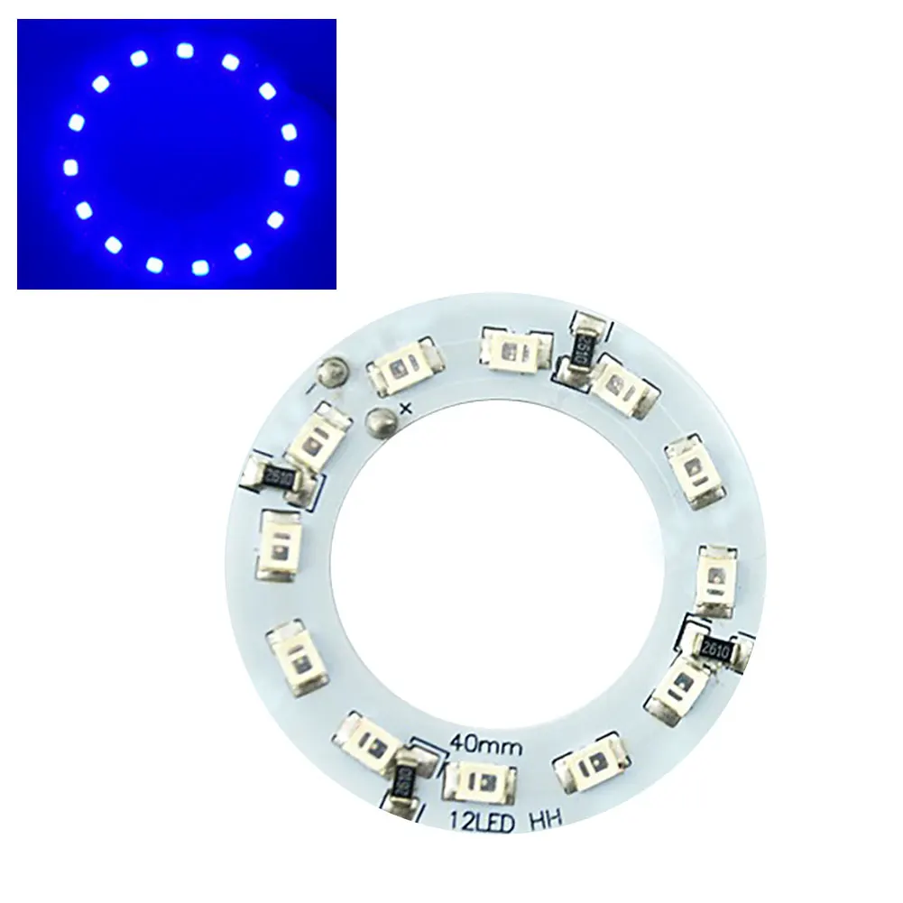 Cerchio luminoso ad anello a LED 40mm LED Angel Eye Apertura Luce ambientale Bianco Rosso Blu Lampada per fari Angel Eye per auto ad alta luminosità