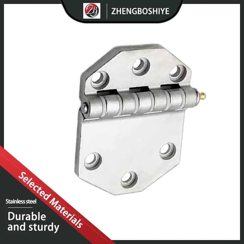 Detachable Heavy-Duty Hinge 304 Stainless Steel Folding Container Door For Container Truck Grain Storage Door Buffer