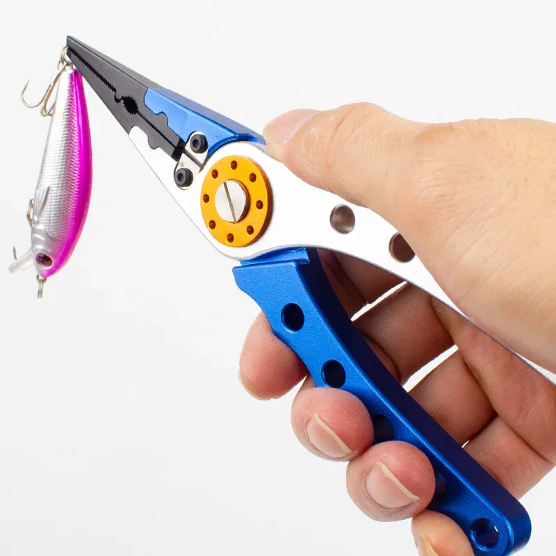

Многофункциональные рыболовные плоскогубцы – инструмент из алюминиевого сплава с кусачками для лески, ножницами и съемником крючков для рыболовного снаряжения