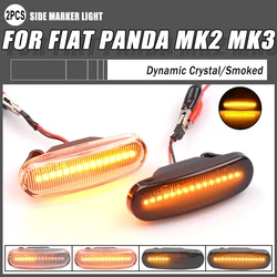 2 sztuki dynamicznych bocznych świateł obrysowych LED do Fiata Panda 169 Grande Punto Inkl Evo Doblo Fiorino Linea Idea