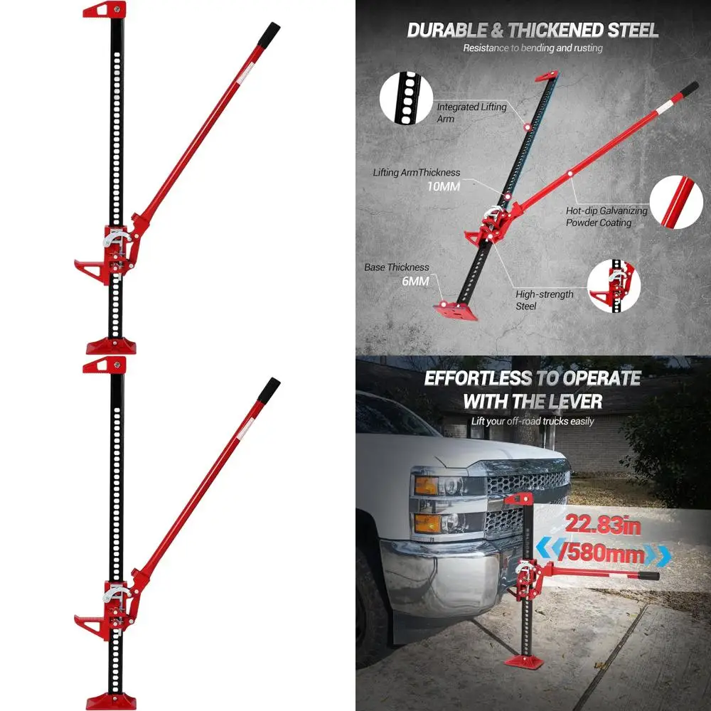

Прочный внедорожный домкрат грузоподъемностью 3 тонны (6600 фунтов) для квадроциклов, внедорожников и грузовиков