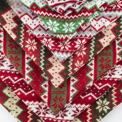 50x45cm sweter płatek śniegu świąteczna tkanina żakardowa tkanina dekoracja rzemiosło zabawki dziewiarskie materiał do majsterkowania wstępnie przycięty rozmiar