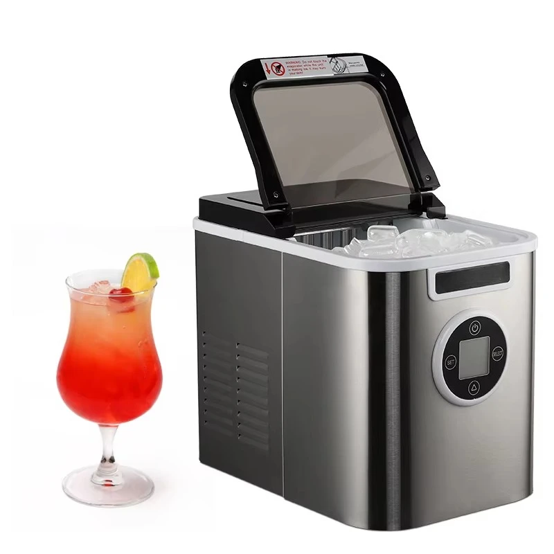 ASAS 12KG/24H Electric Intelligent Portable Home Ice Maker Custom