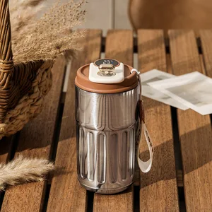 Stainless steel thermal mug, smart car water glass, temperature exposure, drinking tools, gift 8 Main Sales Thermal Cup - №5