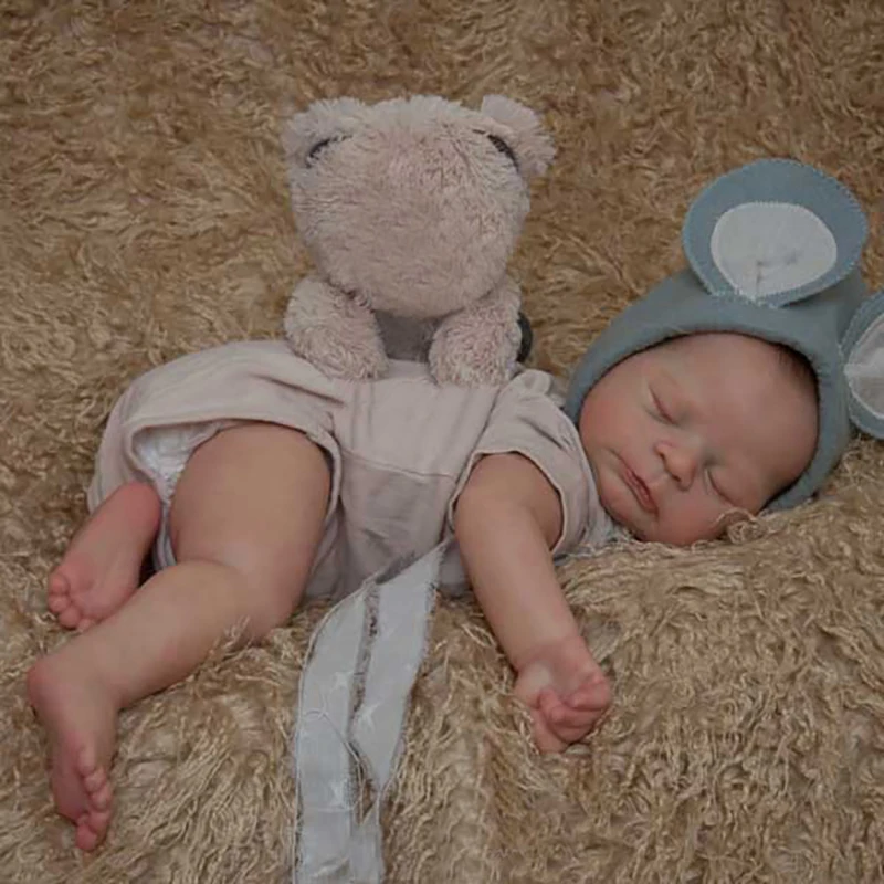 Kit Reborn 21Inches Timothy Reborn Doll Kit Sleeping Baby Unpainted Unfinished Blank DIY Art Doll Parts Drop Shipping