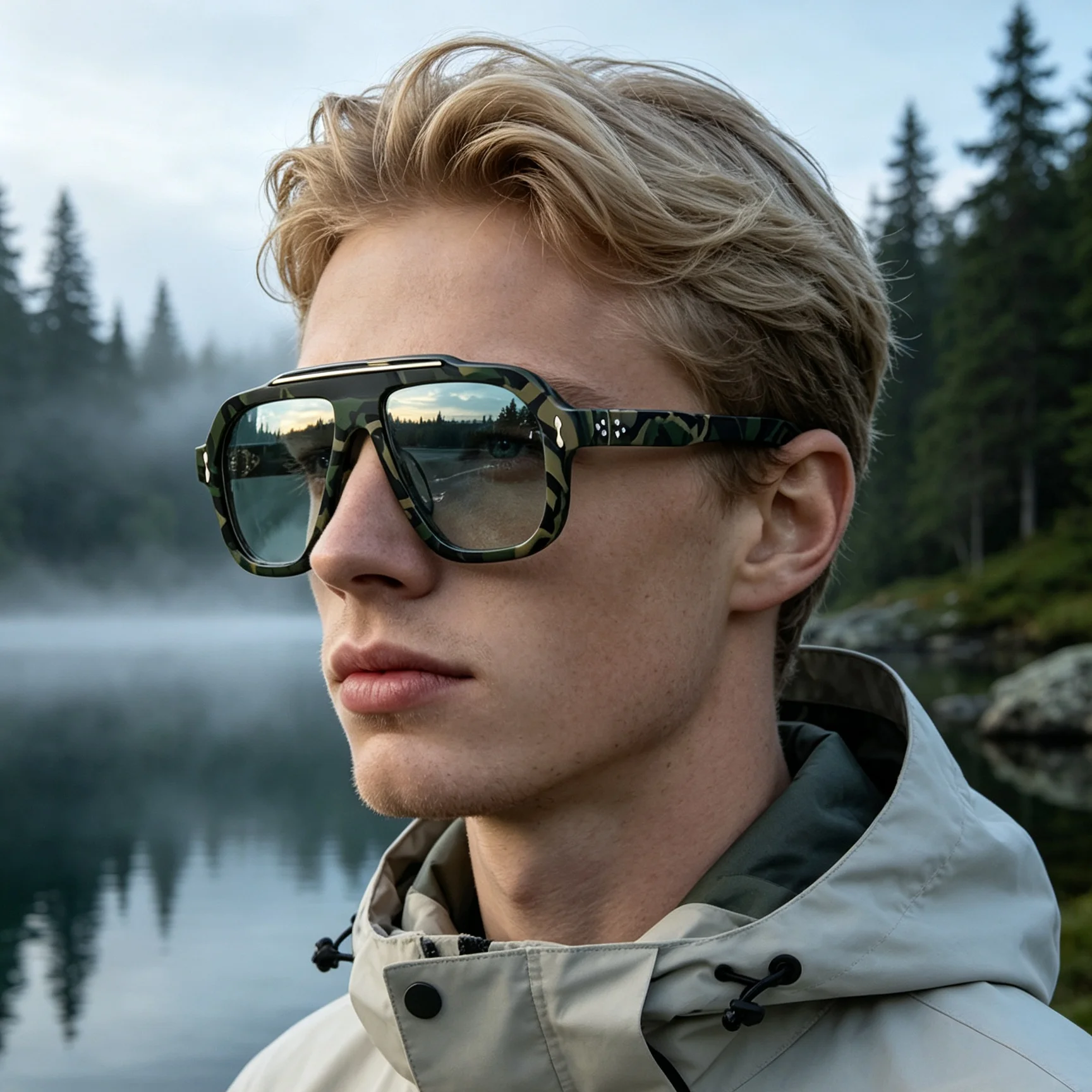 New Fashion High end Brand Classic Large Frame Pilot Style Acetate Men's Glasses Frame Casual Retro Color Women's Luxury Glasses
