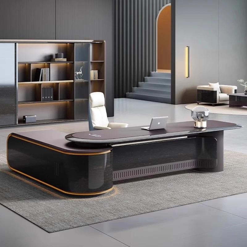 

Spont Modern Minimalist , Stylish High-End CEO ,'S Office, Elegant Single Executive Desk