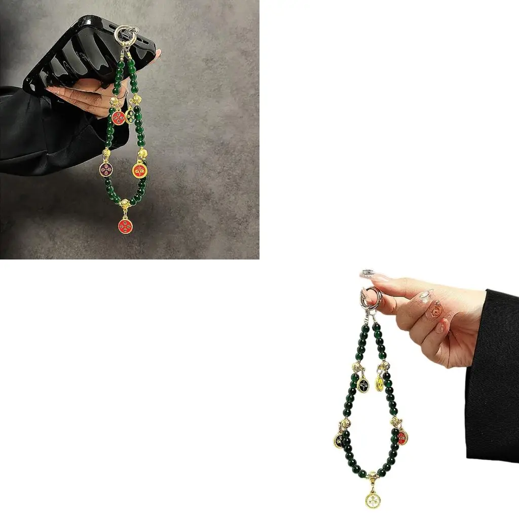  Chinese New Year Phone Lanyard Featuring 5 Prosperity Gods Hanging Strap