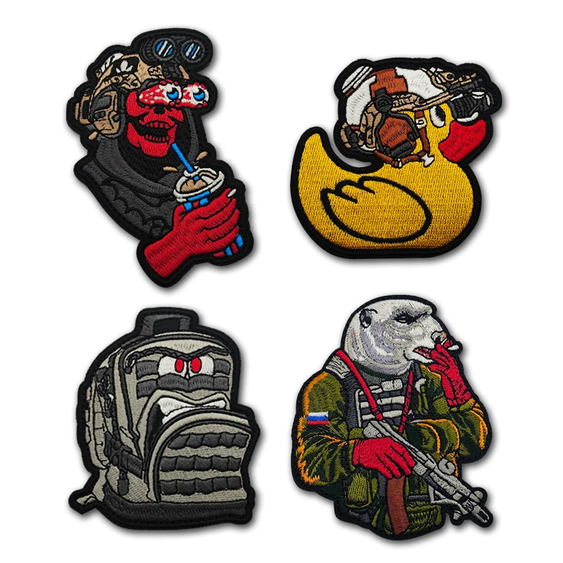 Forward Observation Group Tactical duck Patch for Backpack Gothic Night Vision Devices Skulls  Patches Tactical Badges