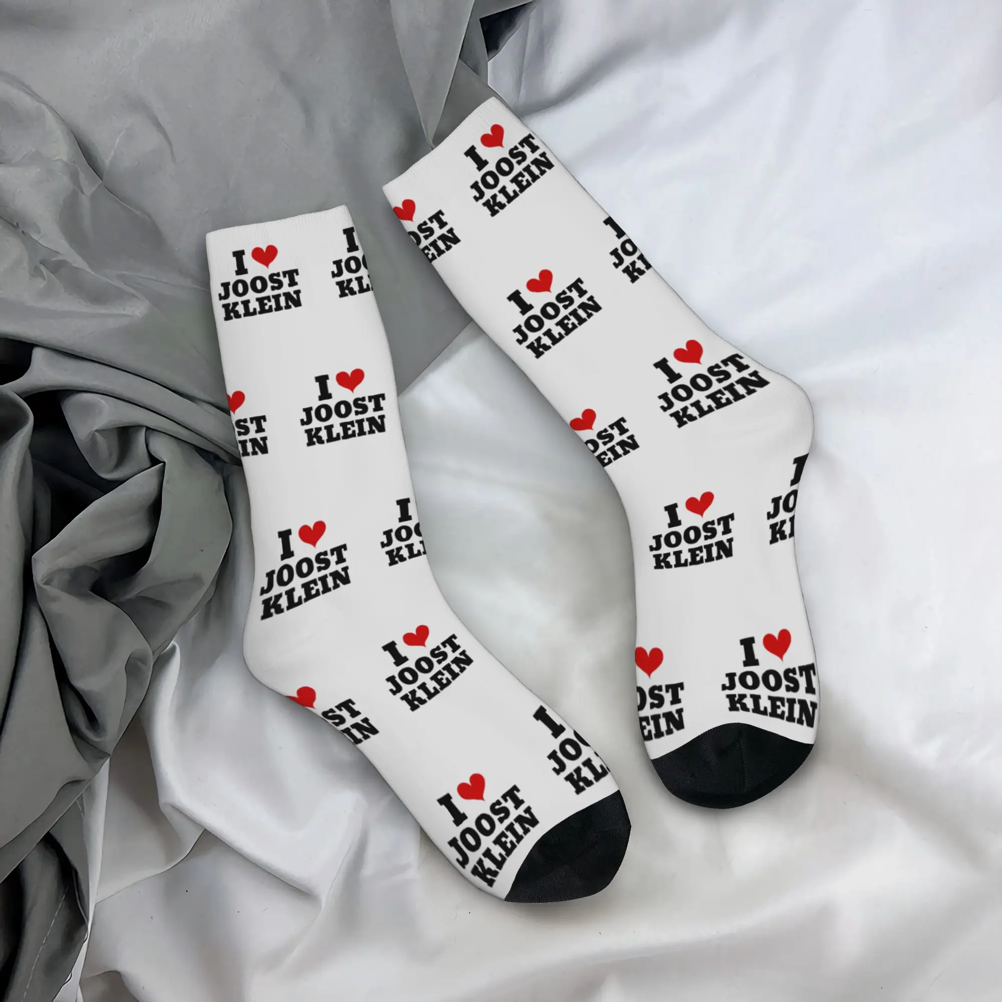 

Autumn Winter Retro Men's Women's I Love Joost Klein Socks Breathable Sports Socks