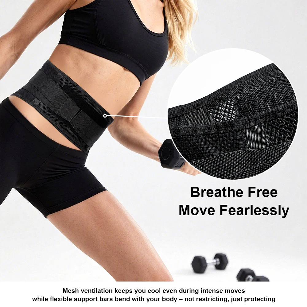 

Lower Back Brace for Men and Women, Back Brace for Lower Back, Sciatica,Scoliosis, Herniated Disc with Adjustable Support Straps