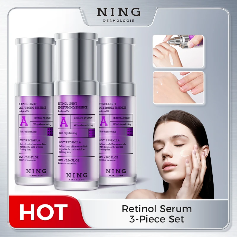

3pcs Retinol Face Serum: Boost Firmness, Brightness & Moisture with Carnosine & Centella Extract