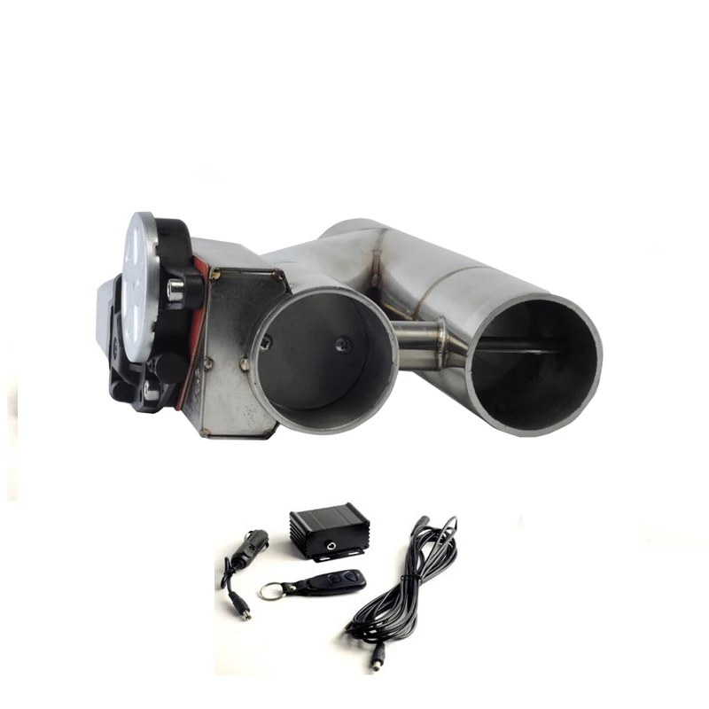 

Product Jdm 2.5inch Electric Exhaust Dump Cutout E-cut Out Bypass/Switch Dual-Valve System YTR