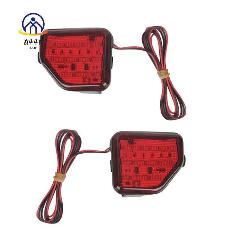 A44F-1Set Car Rear Bumper Fog Light Warning Signal Light For Jeep Wrangler JL 2018-2023