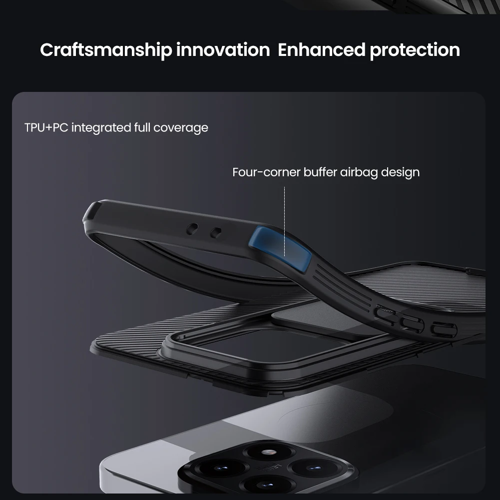 Für Xiaomi 15t Hülle NILLKIN Passgenaue Hülle Camshield Super Frosted Shield Hülle Objektivschutzabdeckung Für Xiaomi 15t – Detail 6