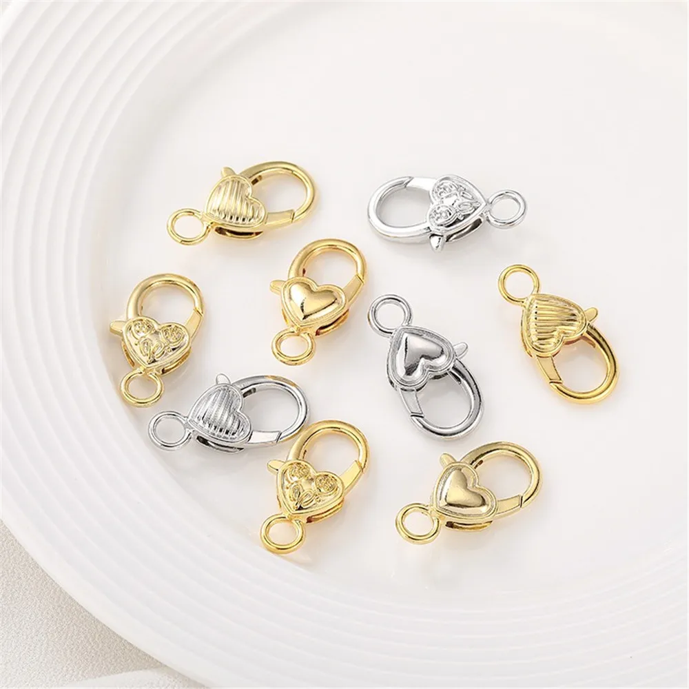 

14K Gold Package Love Spring Buckle Lobster Buckle Handcrafted DIY Making Bracelet Necklace Headpiece Material Accessories K013