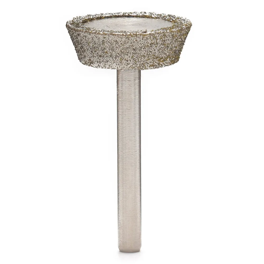 25‑35mm Short Inverted Conical Diamond Grinding Head Carving Bits, Abrasive Coarse Grit 60 Lapidary Tools for Stone Gemstone