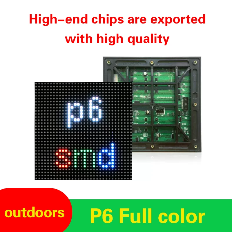 Outdoor P6 full-color surface-mount module LED display electronic advertising full-color outdoor large screen