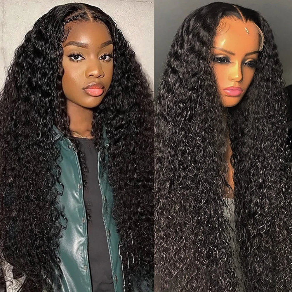 13x6 Hd Lace Frontal Wig Loose Deep Wave Wigs For Brazilian Women Curly Human Hair 30 Inch Hair Deep Water Wave Lace Front Wig