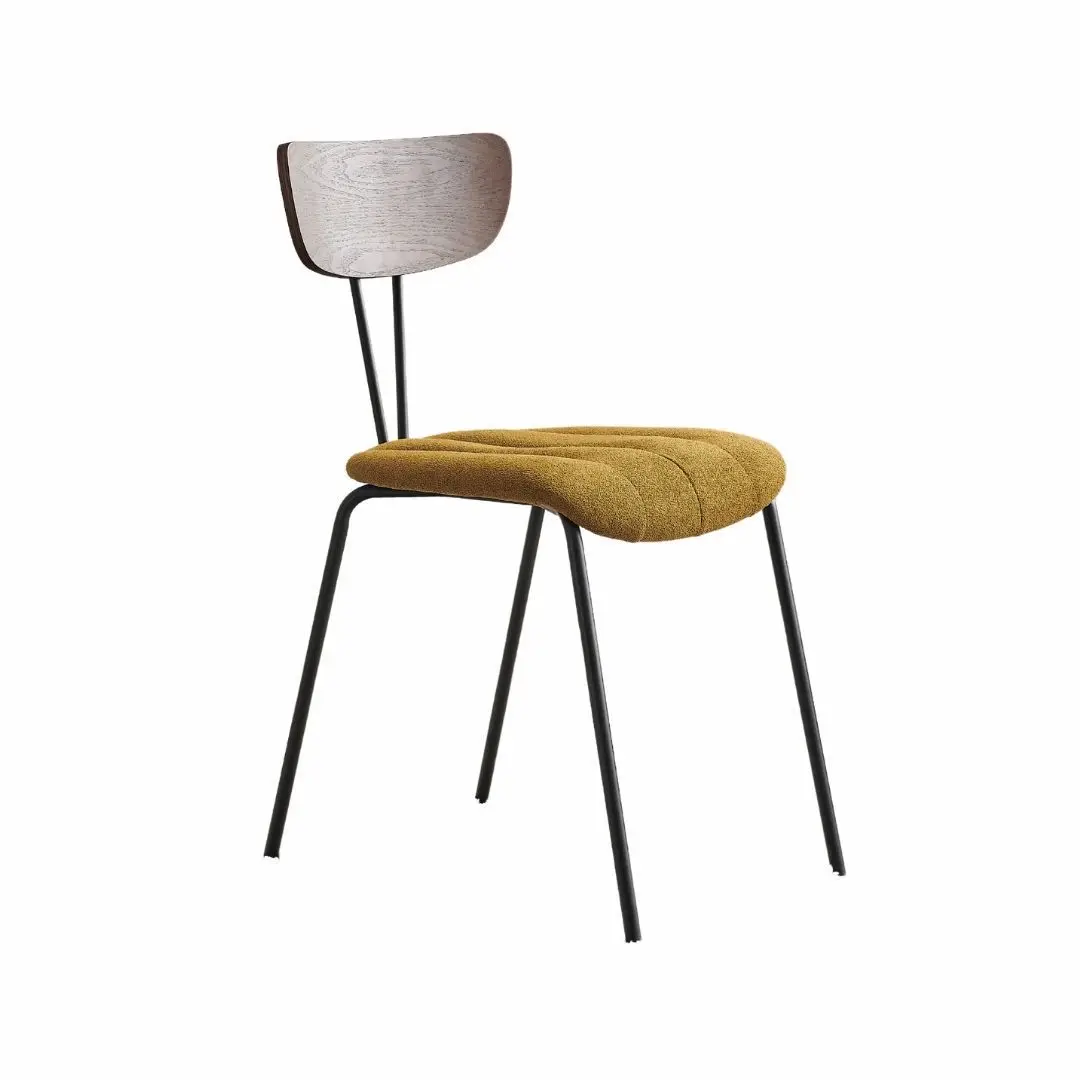 

for Nordic Dining Chair Italian Modern Simple Iron Cloth Soft Bag by Endorsement Table and Chair Living Room Furniture