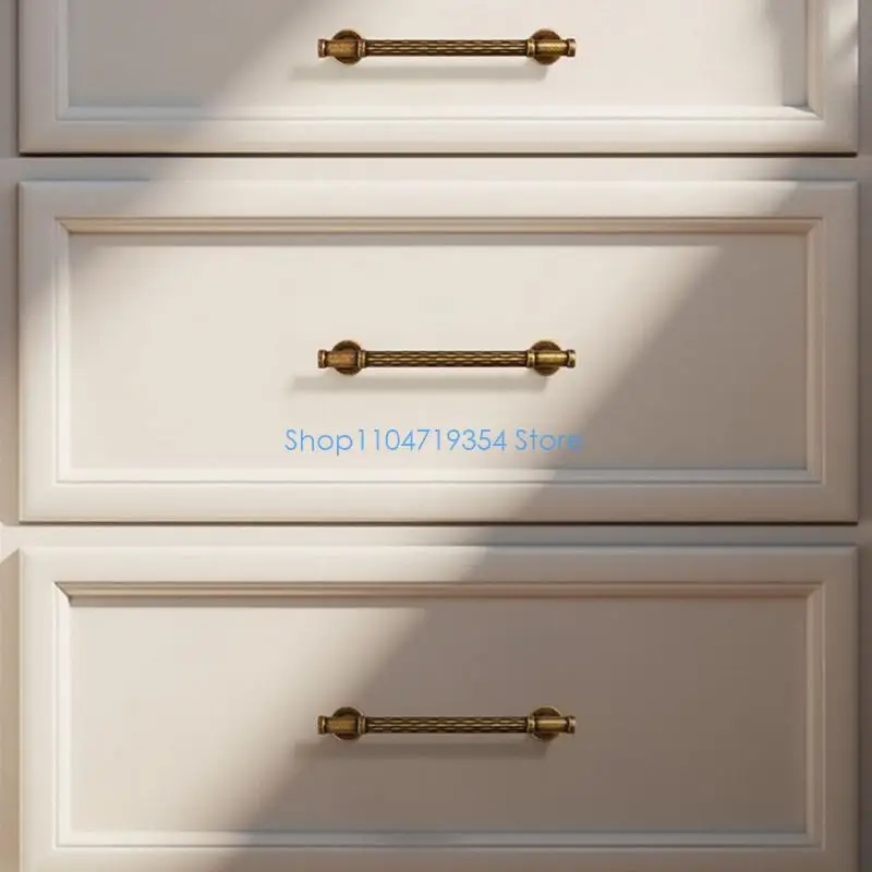 0XLD 1pair Cabinet Pull Zincs Alloy Dressers Knob Vintage Drawer Pulls Handles Kitchen Bedroom Furniture Hardware Enduring